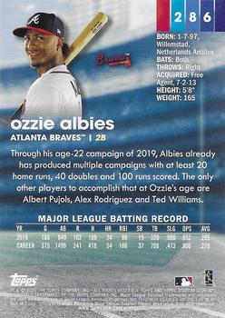 2020 Stadium Club - Members Only #286 Ozzie Albies Back