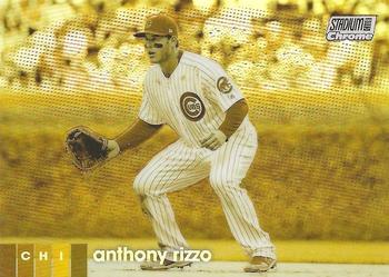 2020 Stadium Club - Chrome Gold Minted Refractor #14 Anthony Rizzo Front