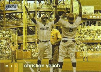 2020 Stadium Club - Chrome Gold Minted Refractor #292 Christian Yelich Front