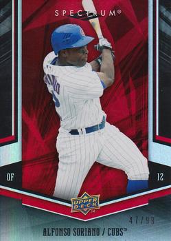 2008 Upper Deck Spectrum - Red #17 Alfonso Soriano Front