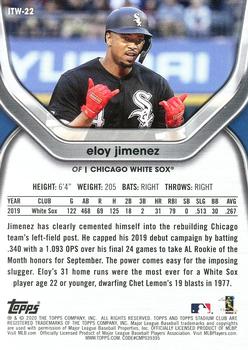 2020 Stadium Club - In the Wings Red #ITW-22 Eloy Jimenez Back