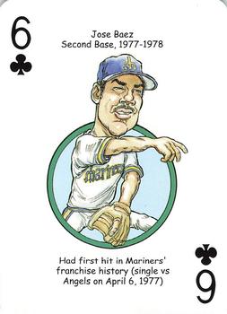 2008 Hero Decks Seattle Mariners Baseball Heroes Playing Cards #6♣ Jose Baez Front
