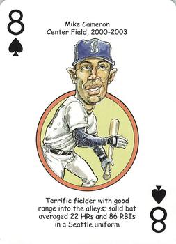 2008 Hero Decks Seattle Mariners Baseball Heroes Playing Cards #8♠ Mike Cameron Front