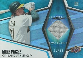 2008 Upper Deck Spectrum - Spectrum Swatches #SS-MP Mike Piazza Front
