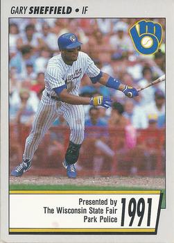 1991 Milwaukee Brewers Police - Wisconsin State Fair Park Police #NNO Gary Sheffield Front