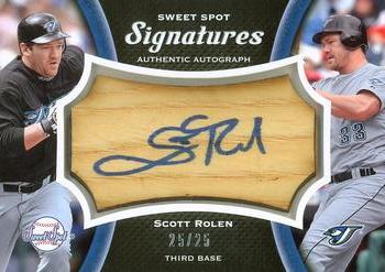 2008 Upper Deck Sweet Spot - Signatures Bat Barrel Blue Ink #S-SR Scott Rolen Front