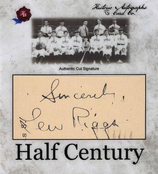 2020 Historic Autographs Half Century - Era II (1932-1941) #NNO Lewis 