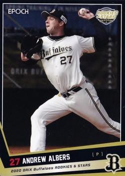 2020 Epoch Orix Buffaloes Rookies & Stars #07 Andrew Albers Front