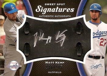 2008 Upper Deck Sweet Spot - Signatures Black Glove Leather Silver Ink #MK Matt Kemp Front