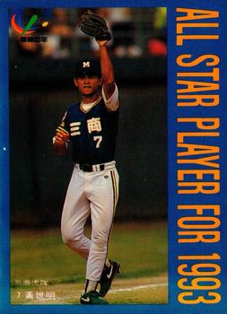 1993 CPBL All-Star Players #NNO Shih-Ming Huang Front