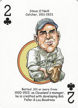 2006 Hero Decks Cleveland Indians Baseball Heroes Playing Cards #2♣ Steve O'Neill Front
