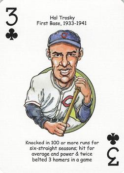 2006 Hero Decks Cleveland Indians Baseball Heroes Playing Cards #3♣ Hal Trosky Front