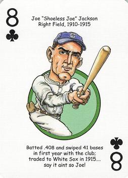 2006 Hero Decks Cleveland Indians Baseball Heroes Playing Cards #8♣ Joe Jackson Front