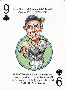 2006 Hero Decks Cleveland Indians Baseball Heroes Playing Cards #9♣ Earl Averill Front