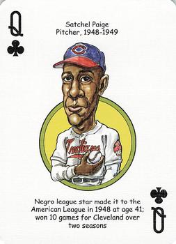 2006 Hero Decks Cleveland Indians Baseball Heroes Playing Cards #Q♣ Satchel Paige Front
