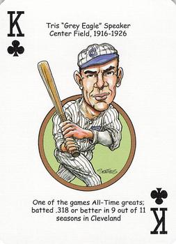 2006 Hero Decks Cleveland Indians Baseball Heroes Playing Cards #K♣ Tris Speaker Front