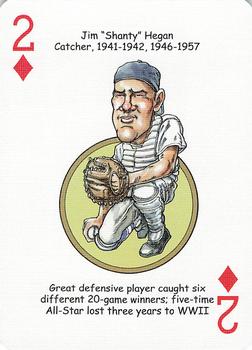 2006 Hero Decks Cleveland Indians Baseball Heroes Playing Cards #2♦ Jim Hegan Front