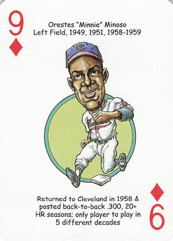 2006 Hero Decks Cleveland Indians Baseball Heroes Playing Cards #9♦ Minnie Minoso Front