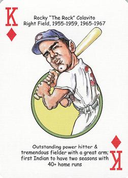 2006 Hero Decks Cleveland Indians Baseball Heroes Playing Cards #K♦ Rocky Colavito Front