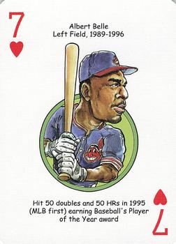2006 Hero Decks Cleveland Indians Baseball Heroes Playing Cards #7♥ Albert Belle Front