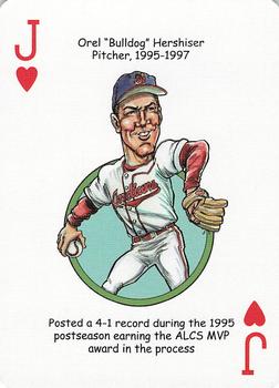 2006 Hero Decks Cleveland Indians Baseball Heroes Playing Cards #J♥ Orel Hershiser Front