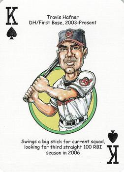 2006 Hero Decks Cleveland Indians Baseball Heroes Playing Cards #K♠ Travis Hafner Front
