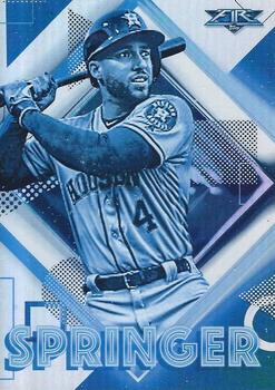 2020 Topps Fire - Blue Chip #126 George Springer Front