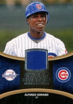 2008 Upper Deck Sweet Spot - Swatches #SS-AS Alfonso Soriano Front