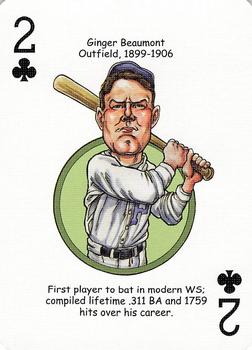 2006 Hero Decks Pittsburgh Pirates Baseball Heroes Playing Cards #2♣ Ginger Beaumont Front