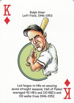 2006 Hero Decks Pittsburgh Pirates Baseball Heroes Playing Cards #K♦ Ralph Kiner Front