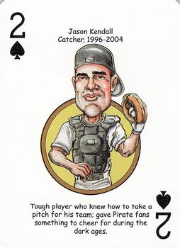 2006 Hero Decks Pittsburgh Pirates Baseball Heroes Playing Cards #2♠ Jason Kendall Front
