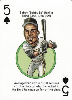 2006 Hero Decks Pittsburgh Pirates Baseball Heroes Playing Cards #5♠ Bobby 