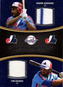 2008 Upper Deck Sweet Spot - Swatches Dual #DS-DR Andre Dawson / Tim Raines Front