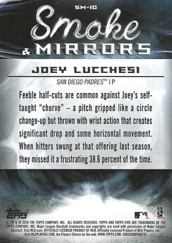 2020 Topps Fire - Smoke and Mirrors Blue Chip #SM-10 Joey Lucchesi Back