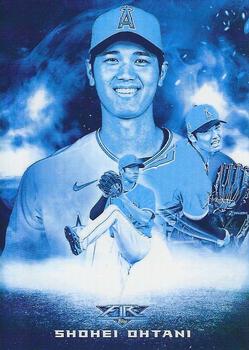 2020 Topps Fire - Smoke and Mirrors Blue Chip #SM-16 Shohei Ohtani Front