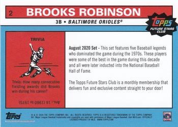 2020 Topps Future Stars Club - 08 August #2 Brooks Robinson Back