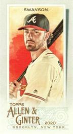 2020 Topps Allen & Ginter - Mini #263 Dansby Swanson Front