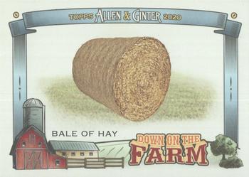 2020 Topps Allen & Ginter - Down on the Farm #DF-B Bale of Hay Front