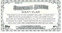 2020 Topps Allen & Ginter - Mini Behemoths Beneath #MGB-17 Giant Clam Back