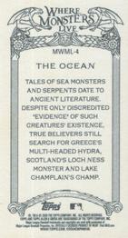 2020 Topps Allen & Ginter - Mini Where Monsters Live #MWML-4 The Ocean Back
