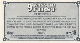 2020 Topps Allen & Ginter - Mini 9 Ways to First #M9WF-4 Hit By Pitch Back