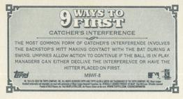 2020 Topps Allen & Ginter - Mini 9 Ways to First #M9WF-8 Catcher's Interference Back