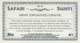 2020 Topps Allen & Ginter - Mini Safari Sights #SS-5 Gray Crowned Crane Back