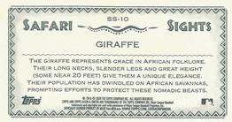 2020 Topps Allen & Ginter - Mini Safari Sights #SS-10 Giraffe Back
