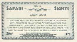 2020 Topps Allen & Ginter - Mini Safari Sights #SS-14 Lion Cub Back