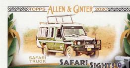 2020 Topps Allen & Ginter - Mini Safari Sights #SS-15 Safari Truck Front