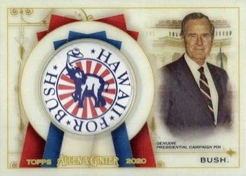 2020 Topps Allen & Ginter - Presidential Pin Relics #FPR-GHWB George H.W. Bush Front