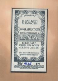 2020 Topps Allen & Ginter - Mini DNA Relics #MDNAR-FM Fossilized Mammoth Back