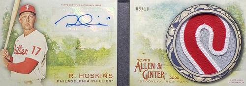 2020 Topps Allen & Ginter - Autographed Relic Book Cards #ARBC-RHO Rhys Hoskins Front
