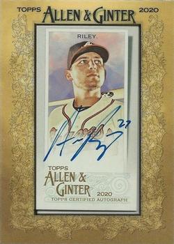 2020 Topps Allen & Ginter - Mini Framed Baseball Autographs #MA-AR Austin Riley Front